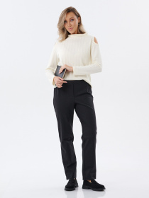 Брюки женские трикотажные темно коричневые Брюки женские трикотажные темно коричневые