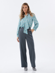 Брюки с лампасами и карманами серые Брюки с лампасами и карманами серые