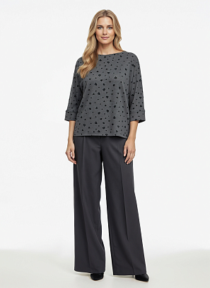 Блузка трикотажная с манжетом Блузка трикотажная с манжетом